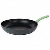 Oster Rigby 12 Inch Aluminum Nonstick Frying Pan in Green with Pouring Spouts