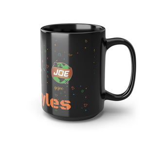 Black GC Joe Lifestyles V2 Epaulet Coffee or Tea Mug, 15oz Buy Women Owned Version