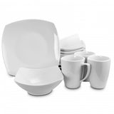 Gibson Home Zen Buffetware Square 12 Piece Dinnerware Set