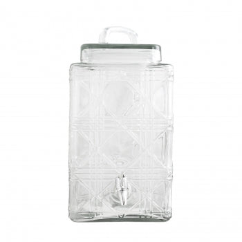 Gibson Home Jewelite 2.5 Gallon Drink Dispenser, Clear Glass