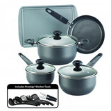 Farberware Dishwasher Safe High Performance Nonstick 16-Piece Cookware Set, Charcoal