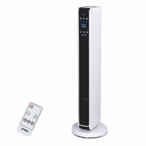 Optimus 29 in. Oscillating Tower Heater w/ Digital Temperature Readout & Remote