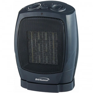 Brentwood 1500 Watt Ceramic Oscillating Fan Heater