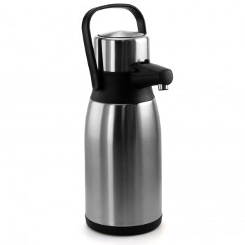 MegaChef 3 Liter Stainless Steel Airpot Hot Water Dispenser for Coffee and Tea