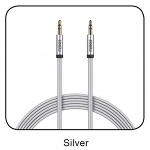 6 Ft. Tangle-Free Auxiliary Cable-SILVER