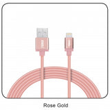 3 Ft. Lightning Charge and Sync Round Cable-ROSEGOLD