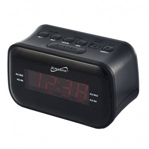 Supersonic Dual Alarm Clock Radio with Wireless Connectivity