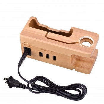 Trexonic 2 in 1 Bamboo Charging Station