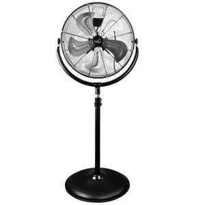 Vie Air 20 Inch Industrial 3 Speed Heavy Duty Powerful and Quiet Metal High Velocity 360 Degree Tilting Pedestal Drum Fan